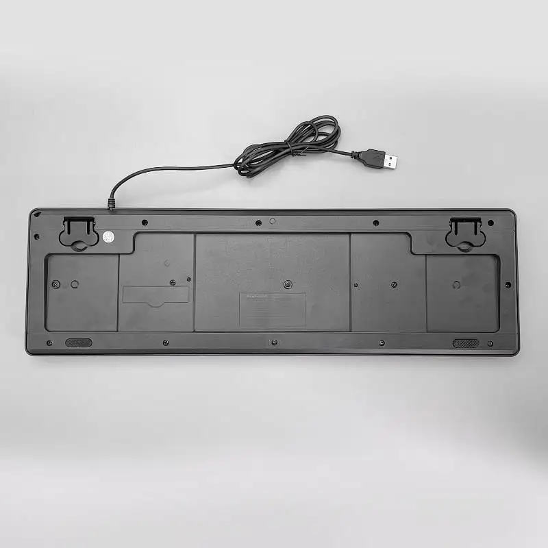 USB wired flat slim 104 105 keys Black US French Spanish Arabic Keyboards for Office Computer PC Laptop