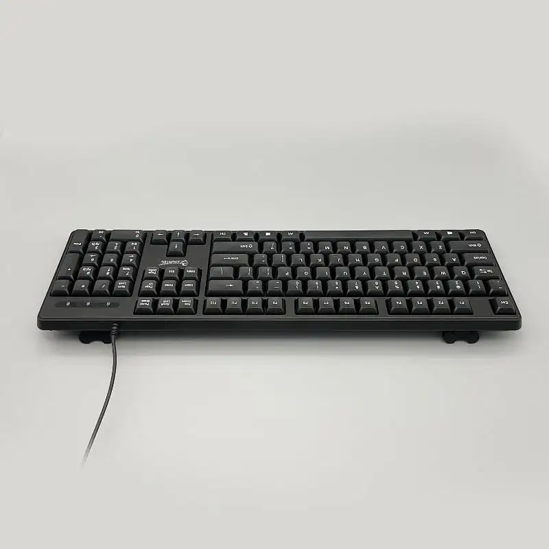 USB wired flat slim 104 105 keys Black US French Spanish Arabic Keyboards for Office Computer PC Laptop